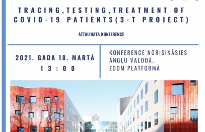Zinātniskā institūta konferencē "Tracing, testing, treatment of Covid-19 patients (3-T PROJECT).