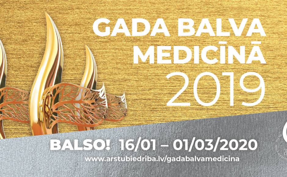 Atklāts sabiedrības balsojums par “Gada balvu medicīnā 2019"