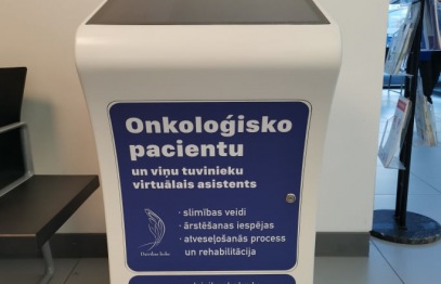 Slimnīcā uzstādīts pirmais onkoloģijas pacientu virtuālais asistents