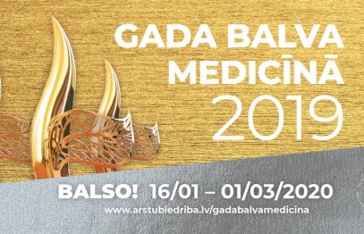 Atklāts sabiedrības balsojums par “Gada balvu medicīnā 2019"