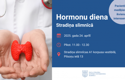 24. aprīlī Stradiņa slimnīcā notiks Hormonu diena – aicināts ikviens interesents