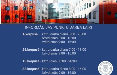 Informācijas punktu darba laiki