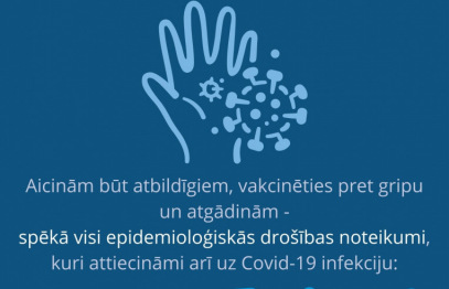 Informācija pacientu apmeklētājiem saistībā ar gripas epidēmiju