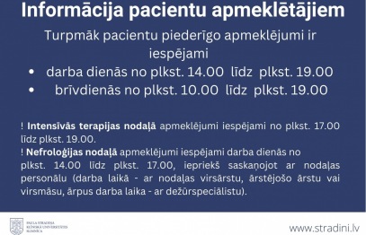 Informācija pacientu apmeklētājiem