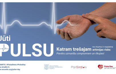 Pulsa dienā iedzīvotāji aicināti pārbaudīt pulsu un pievērst uzmanību sirds ritmam