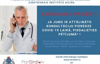 Informācija kardiologu pacientiem