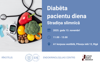 Aicina uz Pasaules diabēta dienas pasākumu Stradiņa slimnīcā
