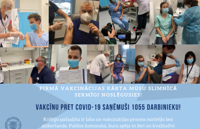 Pirmā vakcinācijas kārta noslēgusies
